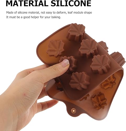 Miniatura 3 de DOITOOL 2 moldes de silicona para fondant de chocolate, lindas hojas de arce de silicona, herramientas de modelado para hornear de cocina, mini