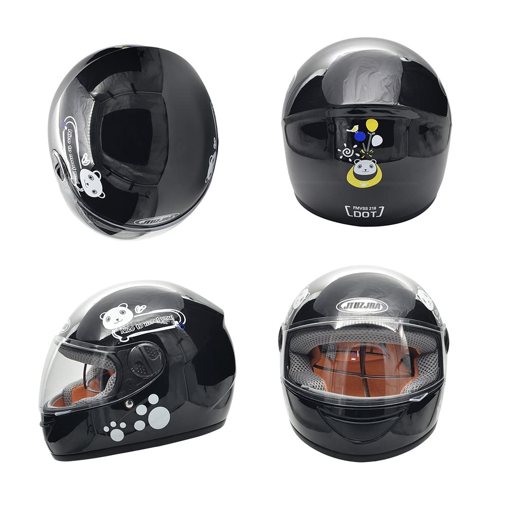 ZJRA Jugend Motorradhelm – Leichter Kinderhelm Mit DOT/ECE Zertifizierung, Für Fahrrad, Roller & Ski