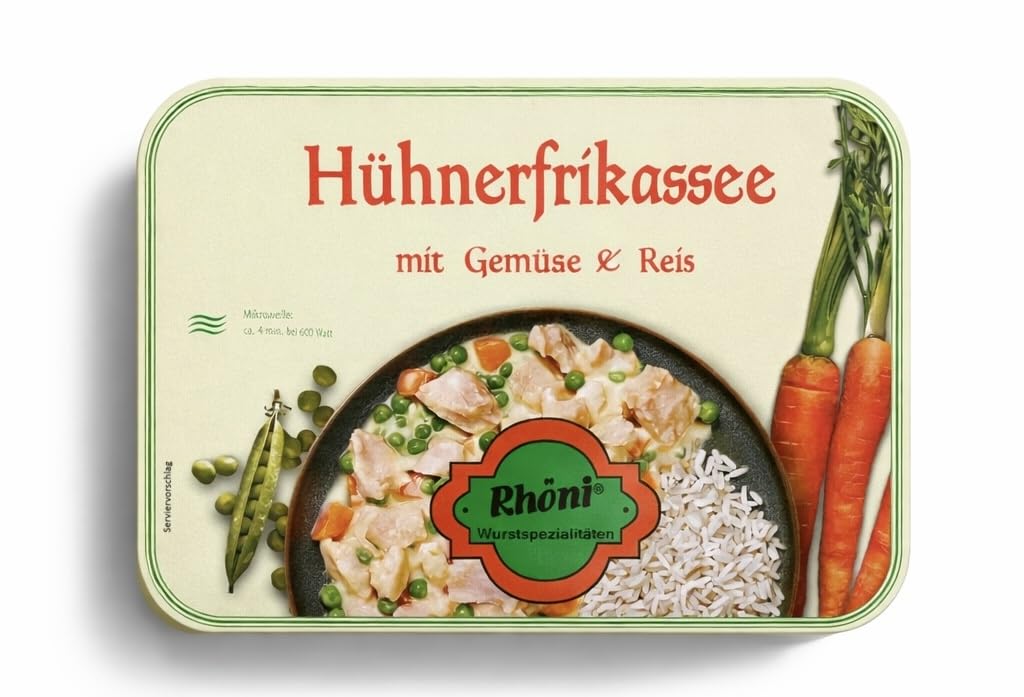 Hühnerfrikassee mit Gemüse & Reis 350g - Rhöni GmbH & Co. KG