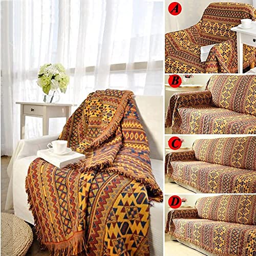 VANJOROY Bohemian Sofa Large Throw Blanket with Tassels - Image 2