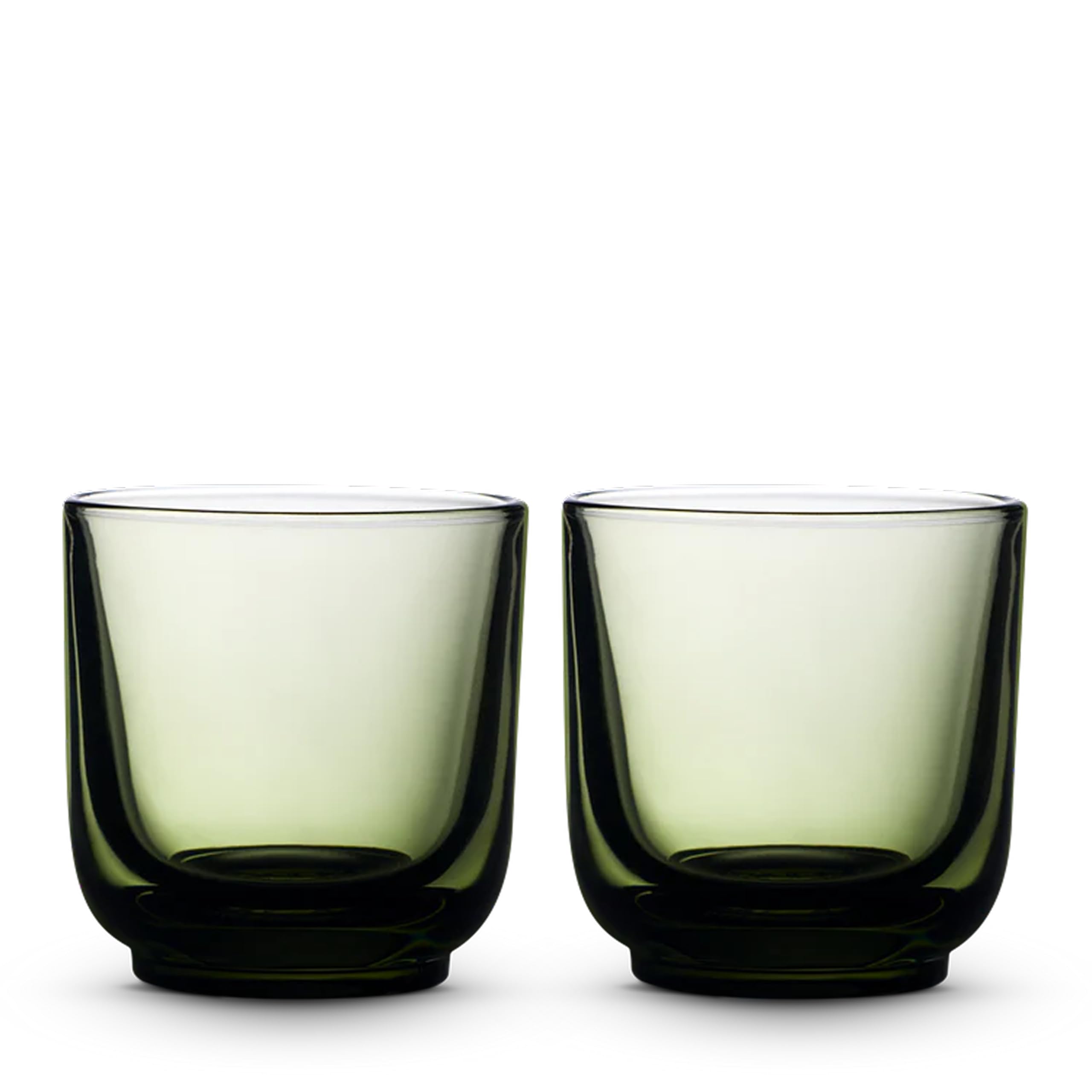 Fellow Pirch Cappuccino Glasses 6.5 oz Artisanal Cups, Set of 2, Dishwasher Safe Coffee Glasses for Milk & Espresso Drinks – Woodland