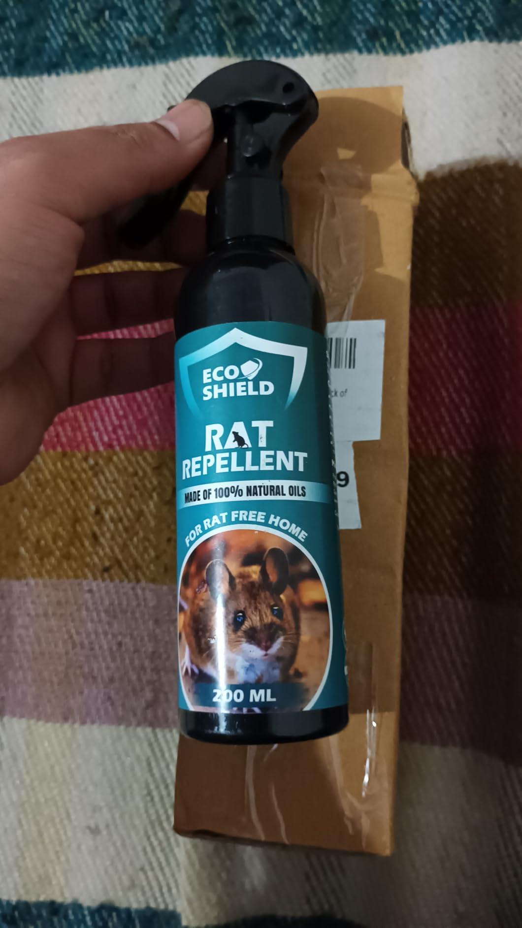 EcoShield Rat Repellent Spray (200ML) for Home | Made of Peppermint ...