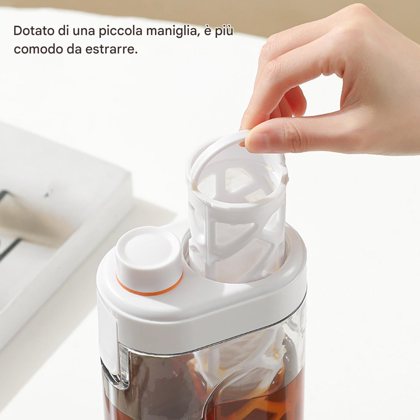 Máquina De Café Cold Brew,Preparador De Café Frío - Botella Sin Fugas Con Filtro Fino Hermético Para Casa Viaje Actividades Al Aire Libre Cocina Camping