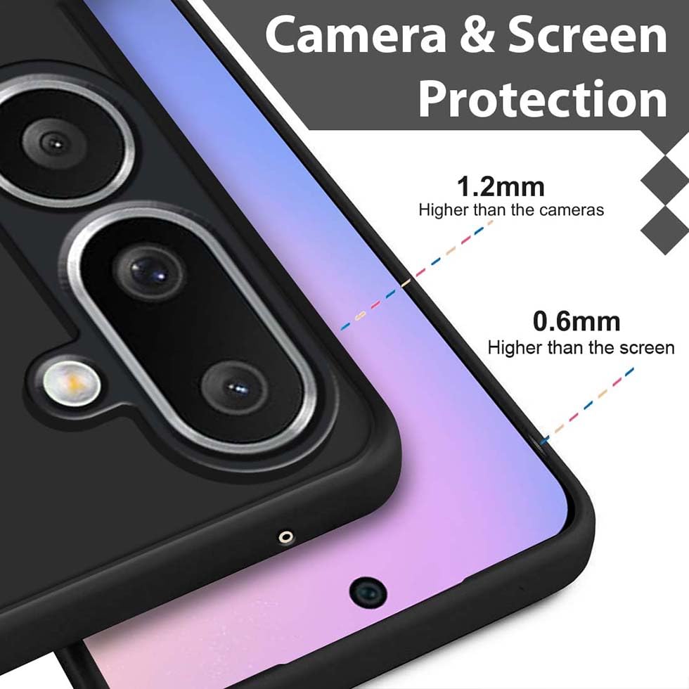 Image of Fashionury Liquid Silicon Back Cover for Samsung Galaxy M36 5G / F36 5G | Camera Protection | Inner Velvet Fabric | Anti-Fingerprint | Ultra Slim Case (Black)