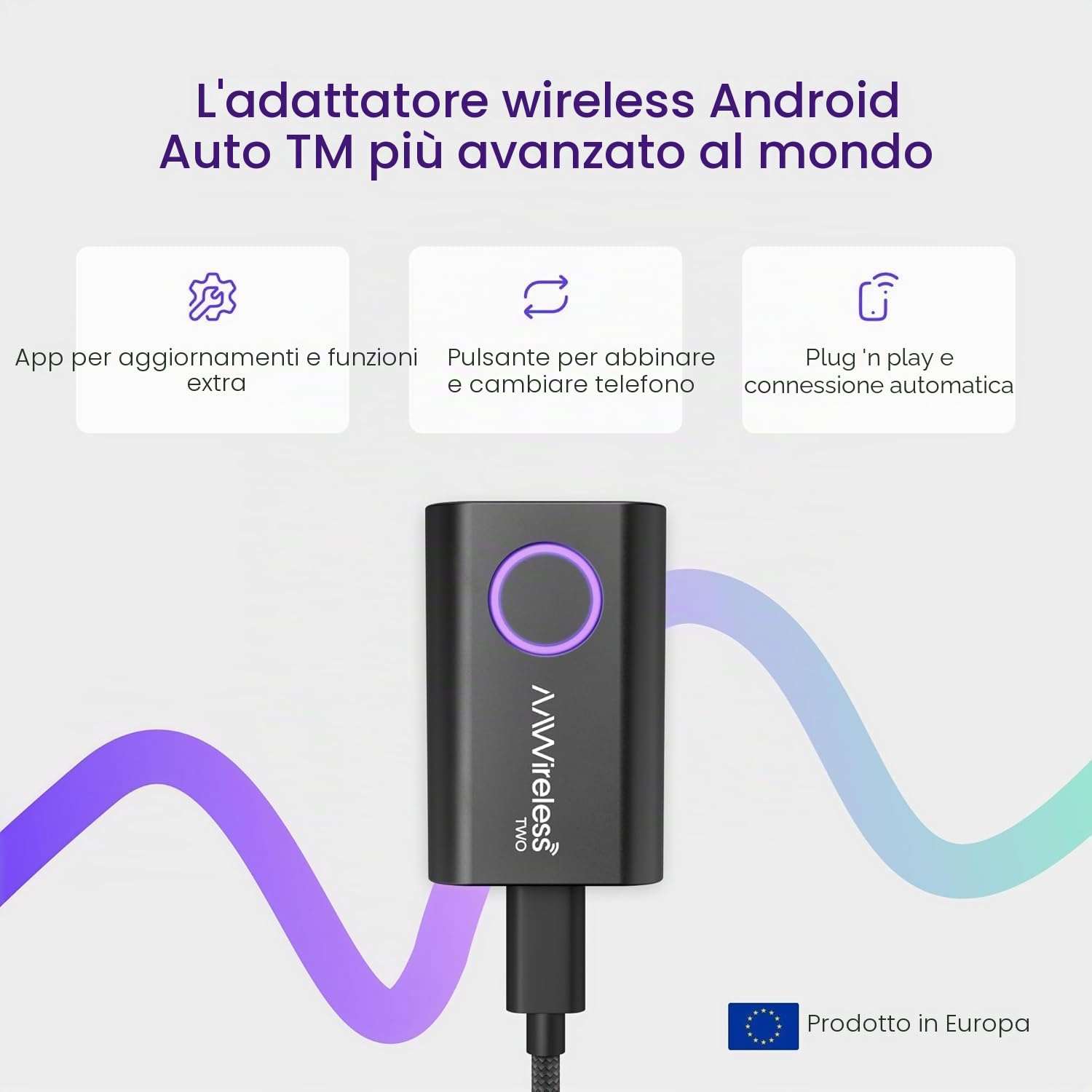 AAWireless TWO - Adattatore Android Auto wireless