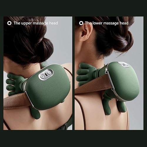 Miniatura 5 de Masajeador térmico portátil Shiatsu para cuello y espalda, masajeador eléctrico de tejido profundo 4D, masaje de amasamiento simulado de mano humana