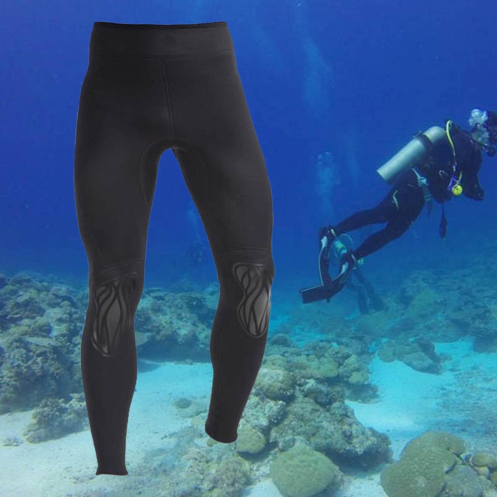 rockible Pantaloni Da Muta Da Uomo, Pantaloni in Neoprene Da 3 Mm, Pantaloni Da Immersione Caldi per Lo Snorkeling, Immersioni Subacquee, Surf, Kayak, nero XL