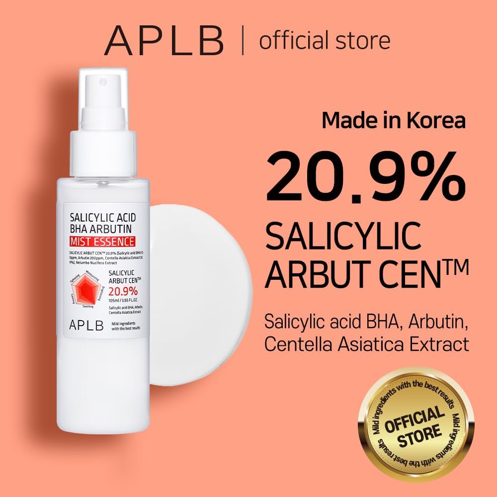 APLB Salicylic Acid BHA Arbutin Mist Essence | SALICYLIC ARBUT CEN™ 20.9% 3.55 FL.OZ/Korean Skincare, Replenishing Moisture, Revitalize for Gentle and Improve Skin Texture Through Salicyclic - Image 2
