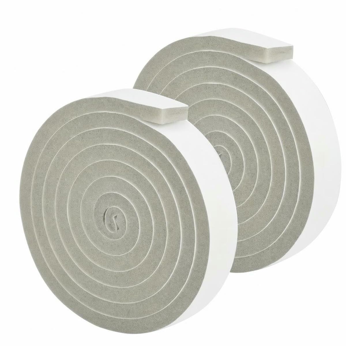 Jmgdj Gray 1.5Cm 2 Rolls 4.0M Sponge Foam Seal Strip Tape Adhesive Anti Collision Soundproof Weather Stripping For Doors Furniture Protection