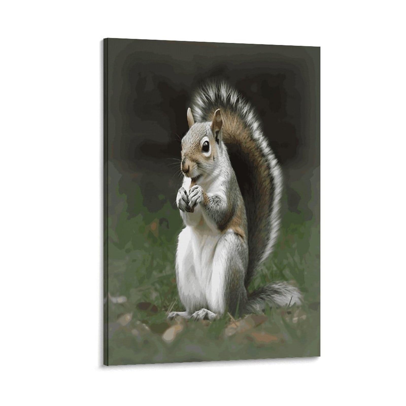 LDGSUPH Squirrel Canvas Wall Art Prints Hangable Decor Painting for Wall Prints Painting Artwork Modern Decorative Artwork Ready to Hang Wall Pictures for Home Decor 20x30inch(50x75cm)