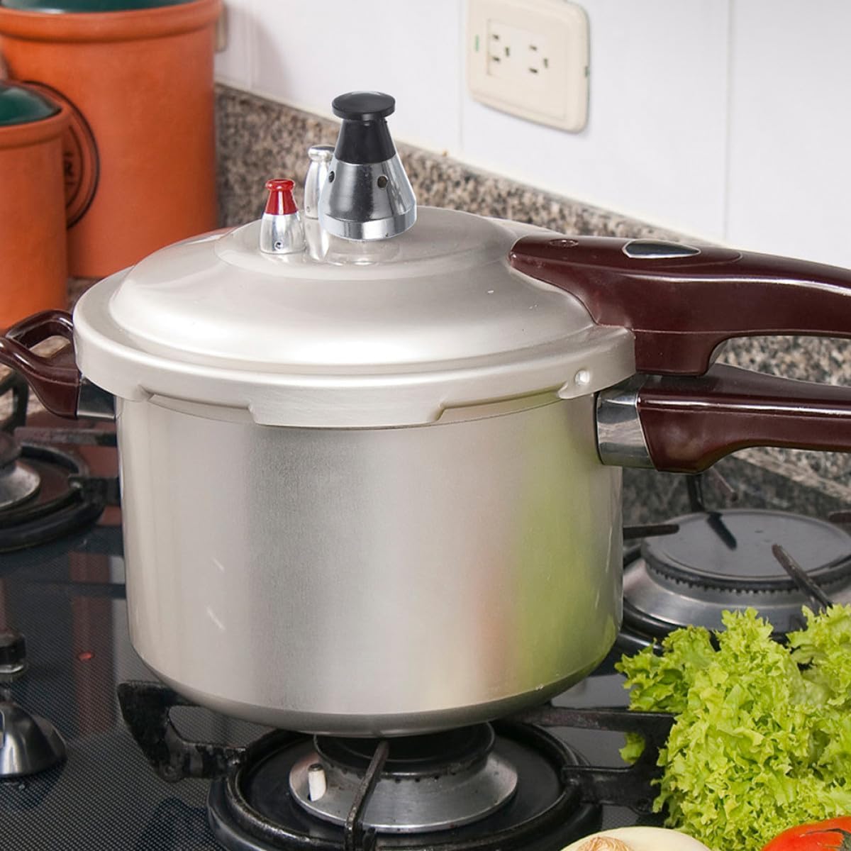 Pressure Cooker Valve Replacement 1.57x1.10x1.10In Stainless Steel Relief Jigger Valve with Exhaust Rod 50kpa for Models Leak-Proof Seal & Safe Steam Release for Home Kitchen