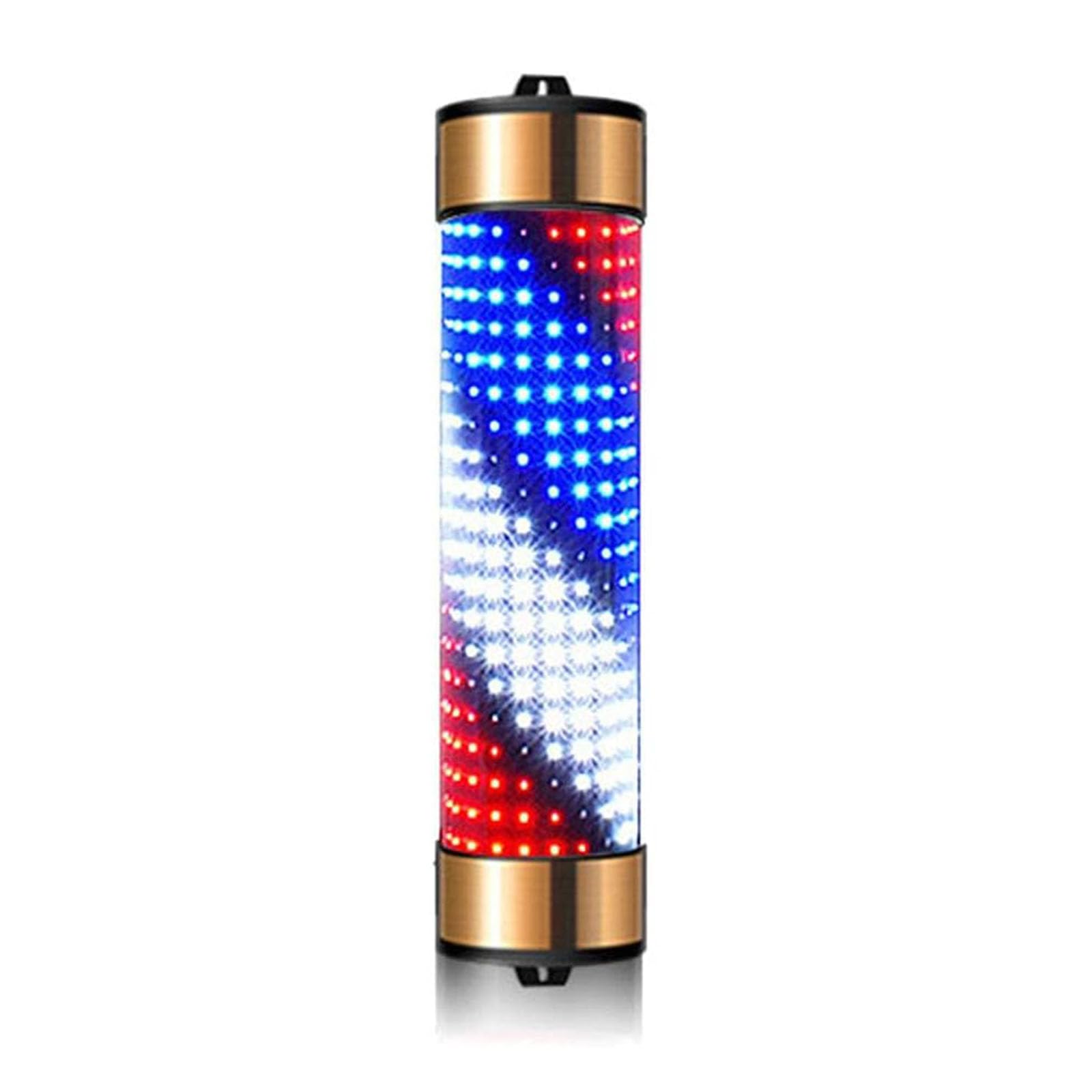 SBRSRPOE Outdoor Led Barbers Pole Light Outdoor Barber Pole Rotating Light Barbershop Hair Salon Hairdressing Sign Wall Mount Illuminated Stripes Rotating Illuminating Salon Shop Sign For Hair Salon