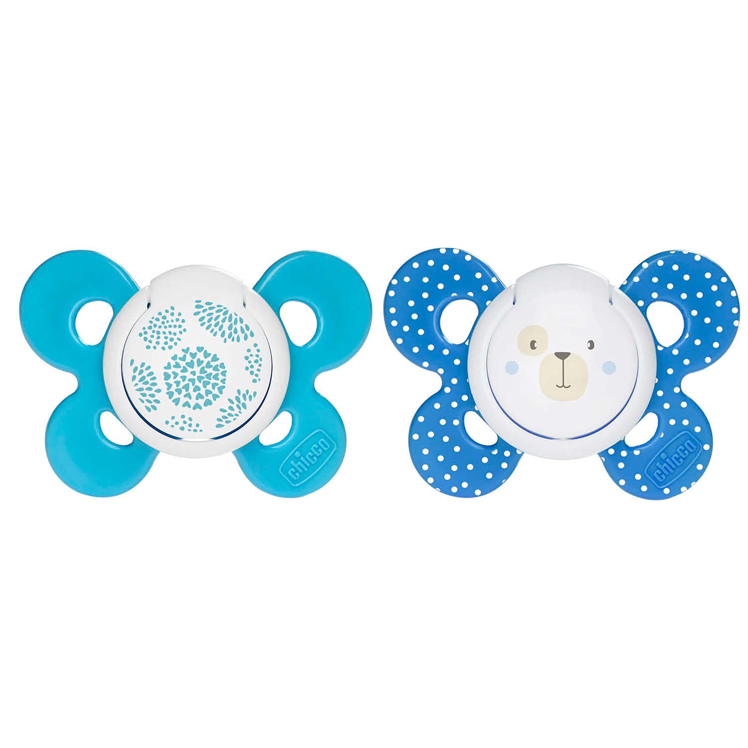 Chicco PhysioForma Succhietto Comfort 6-16 Mesi, Ciuccio Bimbo con Tettarella in Silicone, Supporta la Respirazione Fisiologica Favorisce il Corretto Sviluppo della Bocca, Azzurro in Colori Assortiti