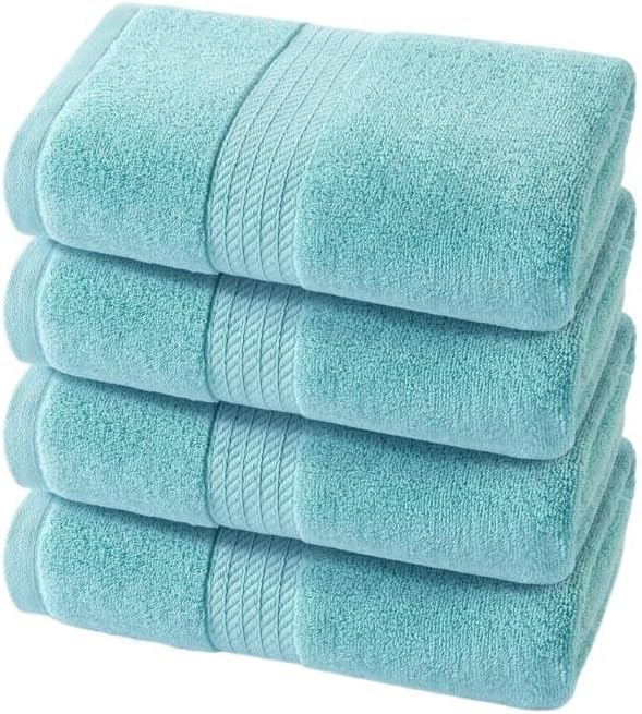 High GSM Cotton Small Bath Sheets, Large Adult Soft Absorbent Shower Towels