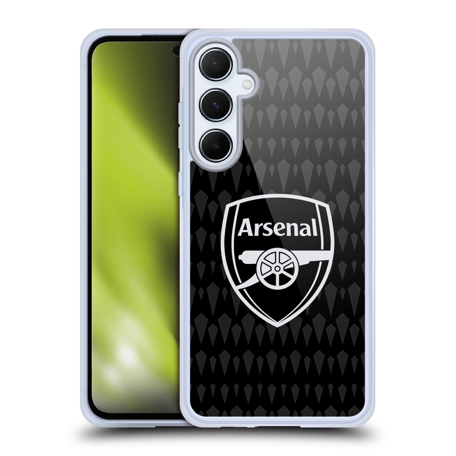 Head Case Designs Officially Licensed Arsenal FC Home Goalkeeper 2023/24 Crest Kit Gel Case [Military Grade Protection] Compatible With Samsung Galaxy A55 5G