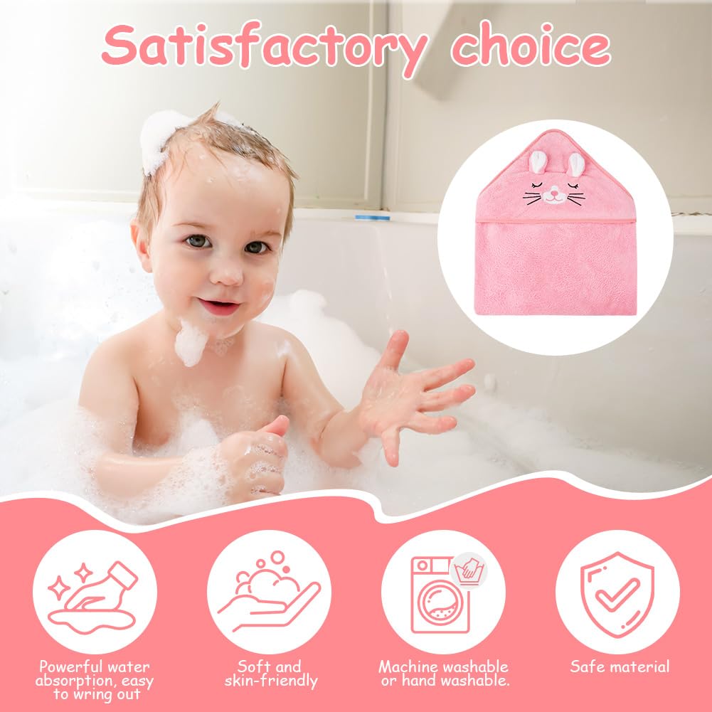 Aolso Accappatoio Neonato, 80x80cm Asciugamani Con Cappuccio Per Bambini, Accappatoio Neonato con Cappuccio Extra Morbido e Super Assorbente per Neonati e Bambini 0-3 Anni-Gattino