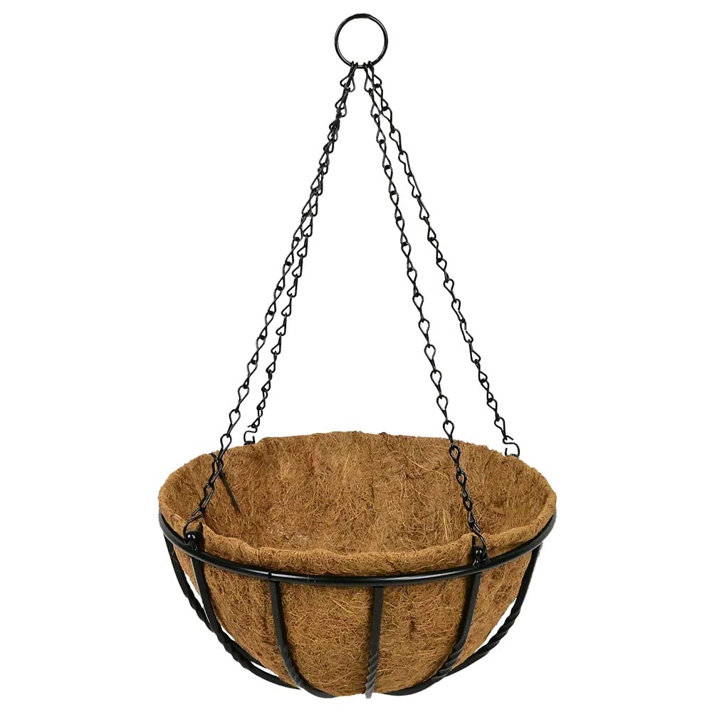 Smart Garden Outdoor Plant Forge Hanging Coco Liner Basket - 16""/  40cm