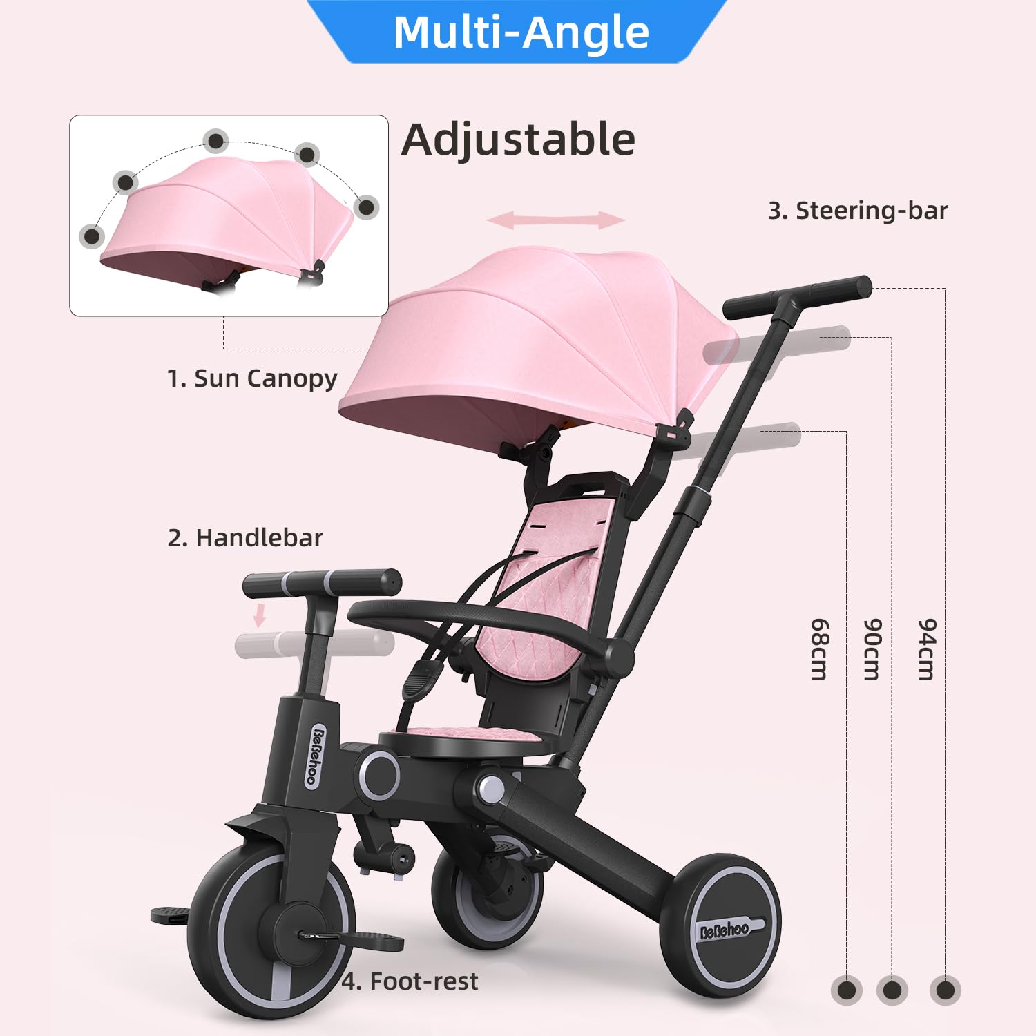 Push Pram Baby Push Bike Pram