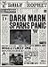 Ata-Boy Harry Potter Dark Mark Sparks Panic Headline 2.5" x 3.5" Magnet for Refrigerators and Lockers