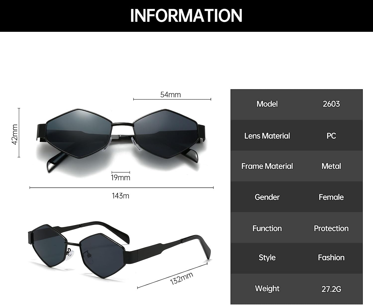 YAMEIZE Retro Metal Frame Hexagon Sunglasses - 90s Vintage Classic Shades UV400 Protection for Women Men Outdoor image 4