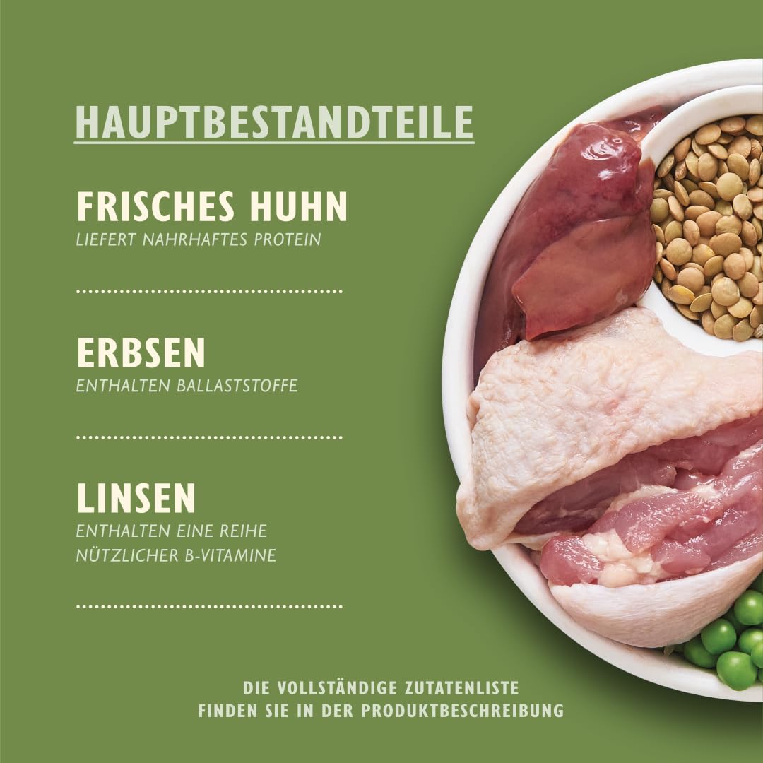 Lily's Kitchen Mit natürlichen Zutaten hergestellt Trockenfutter für ausgewachsene Hunde Hundefutter Bio Huhn-Auflauf Ausgewogene Ernährung 7kg Beutel