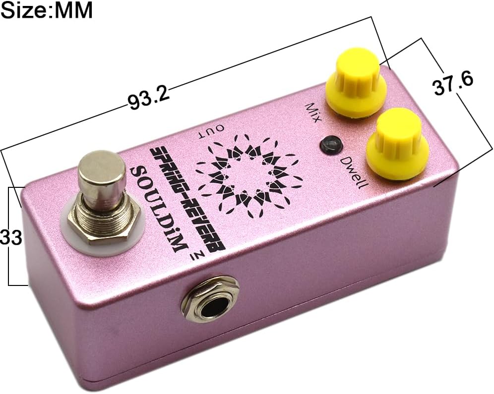 SPRING REVERB Mini Single Guitar Effect Pedal True Bypass Pedal for Electric Bass Guitar