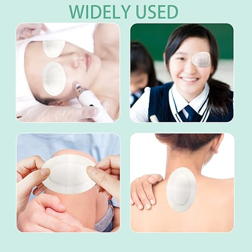 Miniatura 5 de 40 piezas de almohadillas para los ojos no tejidas, parches adhesivos, vendajes para heridas para adultos