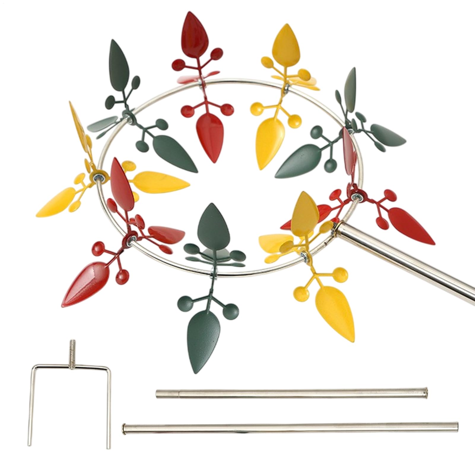 Moulin à vent en métal pour jardin : fini les décors fragiles avec ce pieu résistant