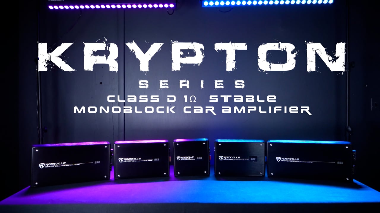 Amazon.com: Rockville Krypton M5 Bundle: 8000W Peak/2000W RMS Mono