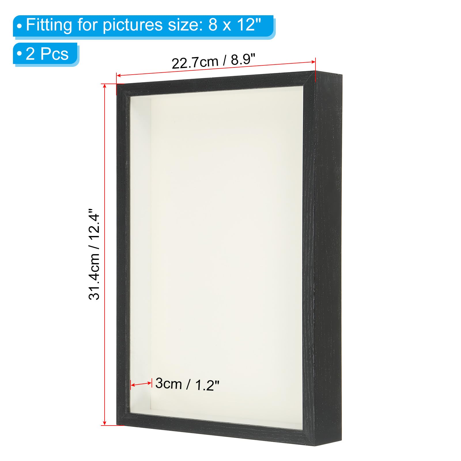 PATIKIL 8x12 Shadow Box Frame - Image 2