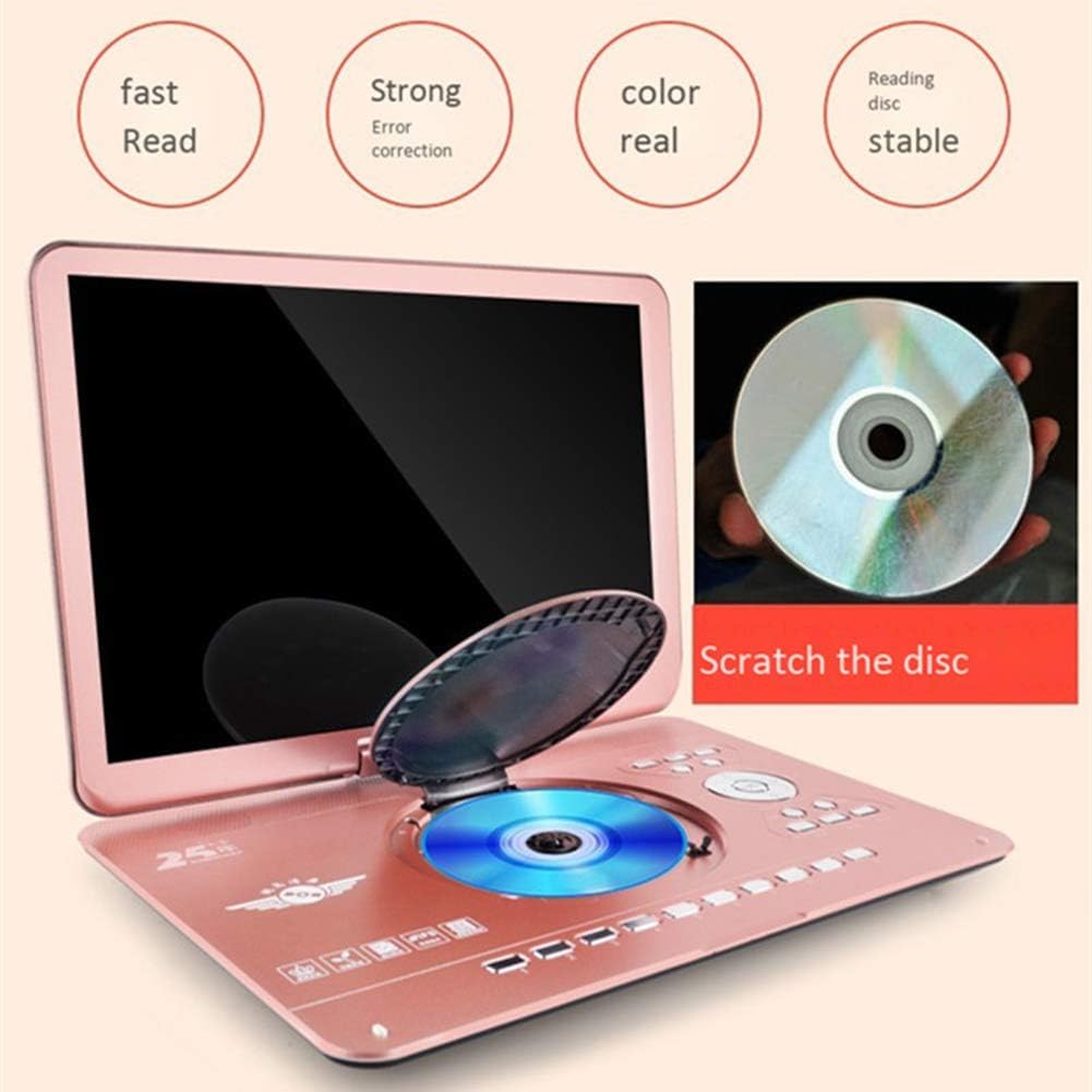 Przenośny Odtwarzacz Dvd Hd 20 Ihes Ultra-cienki Wyświetlacz O Wysokiej Rozdzielczości Wbudowany 6-godzinny Akumulator, Przenośna Gra Evd, Mpeg4, Vcd, Cd, Dvd-rw