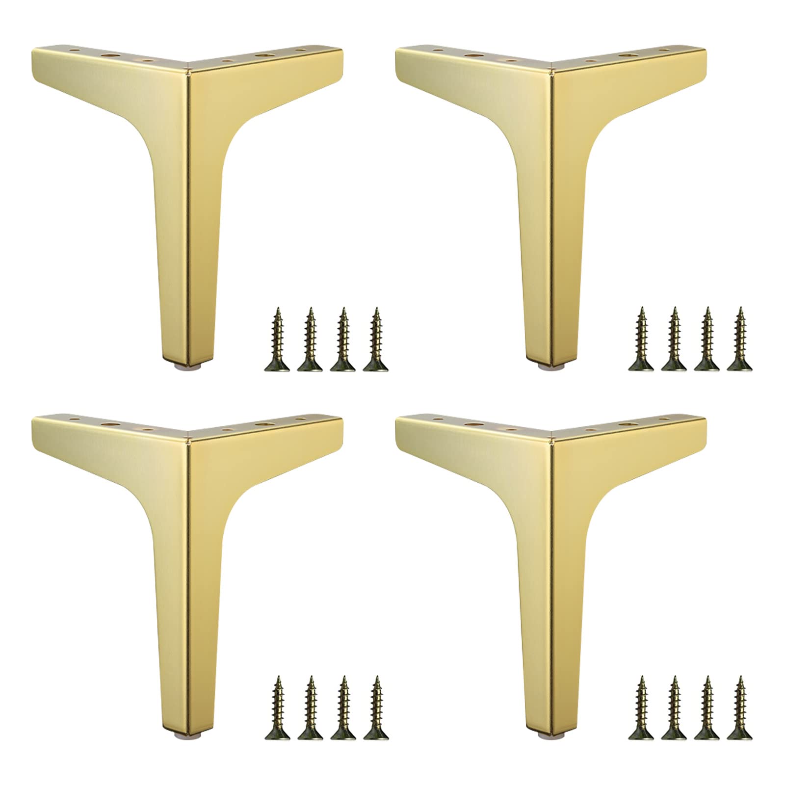 Buy LITLANDSTAR 4 PCS Metal Furniture Legs, 7 Inch Heavy Duty Metal