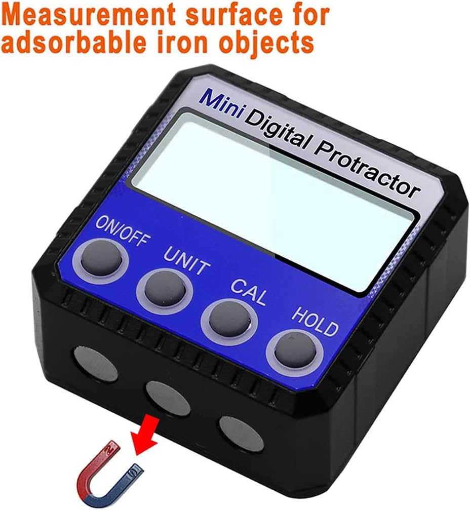 Digital Protractor Inclinometer Level Box Waterproof Angle Finder Measure Bevel Box Goniometer Gauge Ruler Protractor
