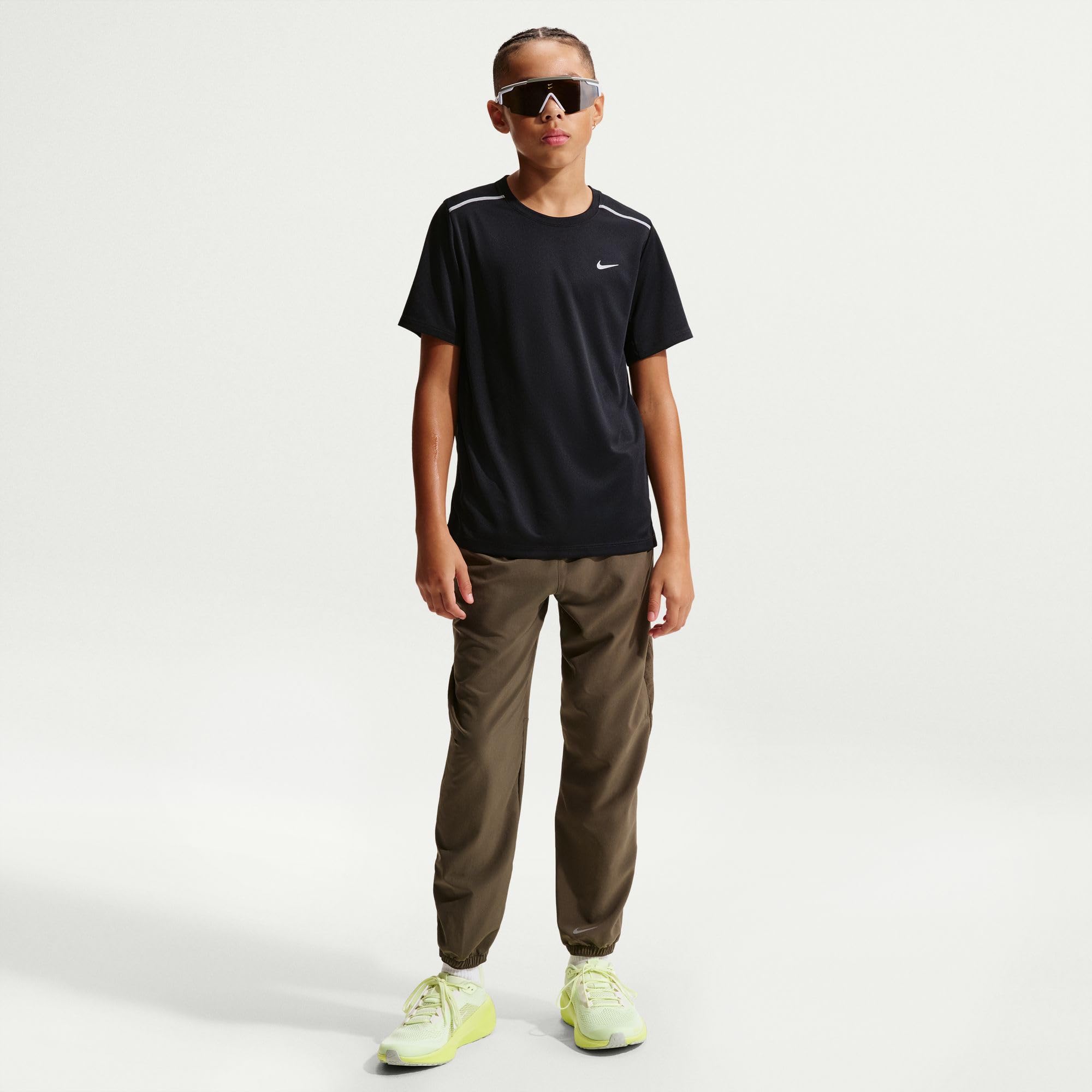 Nike K NK DF Miler SS Top Short-Sleeved Shirt Garçon (Lot de 1)