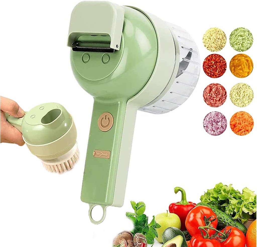 Huayeex Kabelloser Knoblauchzerkleinerer | Elektrischer Gemüsehäcksler Mit USB-Aufladung | Für Nüsse, Kräuter & Gewürze