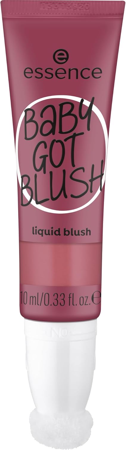 essence Baby Got Blush Liquid Blush, Blush, No.20, Violet, Express Result, Quick Drying, Natural, Vegan, Oil-free, Paraben-Free, Microplastic Particles, Pack of 10 ml