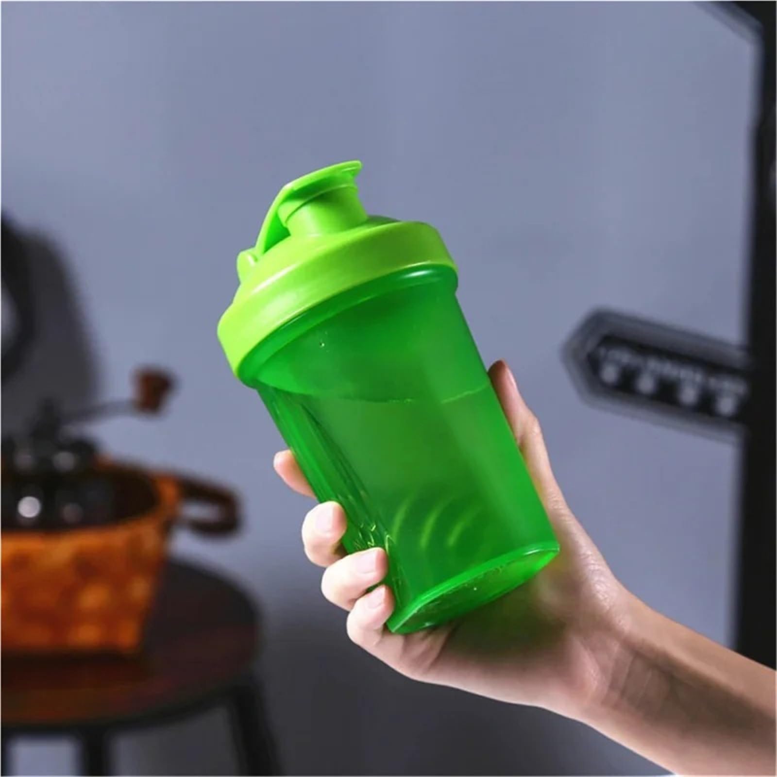 Bottiglia shaker per sport, proteine del siero di latte, in polvere, a prova di perdite, per fitness, palestra, attività all'aperto, in plastica (rosa)