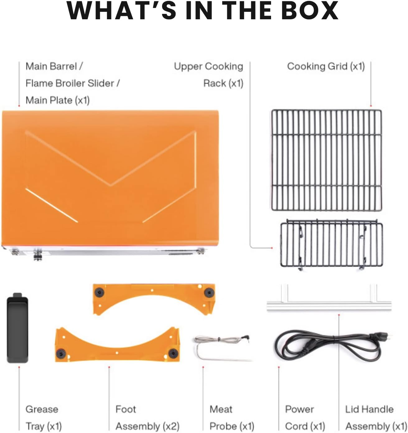 ASMOKE AS350 Portable Wood Pellet Grill & Smoker, Superheated Steam Technology, 8-In-1 Cooking Versatility, 256 Sq in Vibrant Orange : Patio, Lawn & Garden