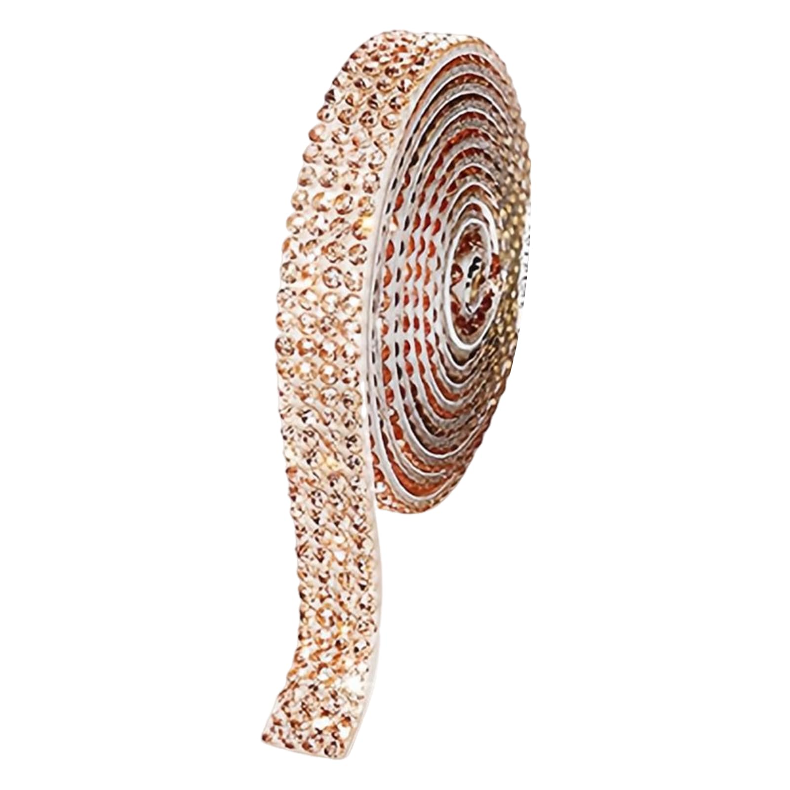 YWLUUOO Rhinestones Ribbons 1Yard Long Adhesive Rhinestones Ribbon 9mm Sparkling Sticker for Wedding Decorations Embellishment