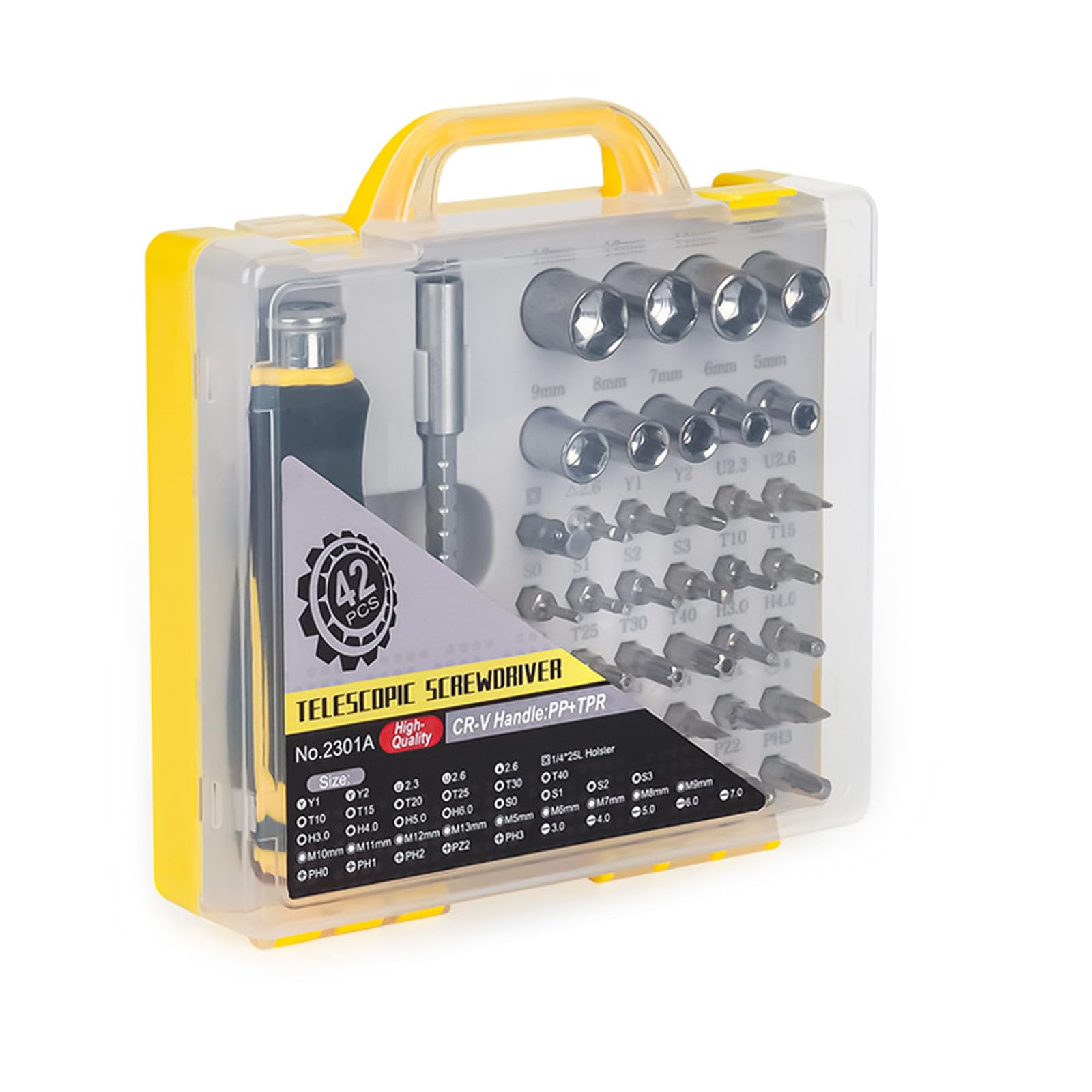 Kalttoy Ratcheting Screwdriver Set 42 In 1 Socket Set Screwdriver Bit With Ratcheting Handles Storage Box Household Repair