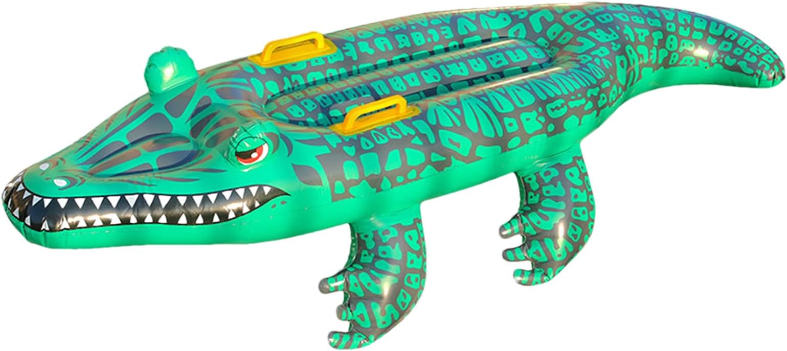 Alligator Pool Float | Realistic Animal Pool Floats - PVC Fun Floats Swimming Toys for Birthday Party, Summer Party