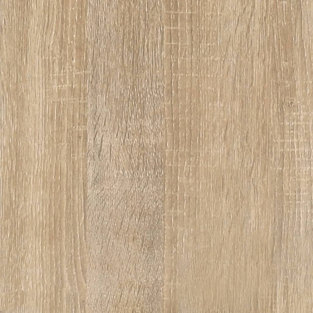Bücherregal Sonoma-Eiche Holzwerkstoff und Stahl 40 x 33 x 70,5 cm Standregal mit 3 Ablagen, vielseitiges Regalsystem als Raumteiler und Aufbewahrungslösung für Wohnzimmer