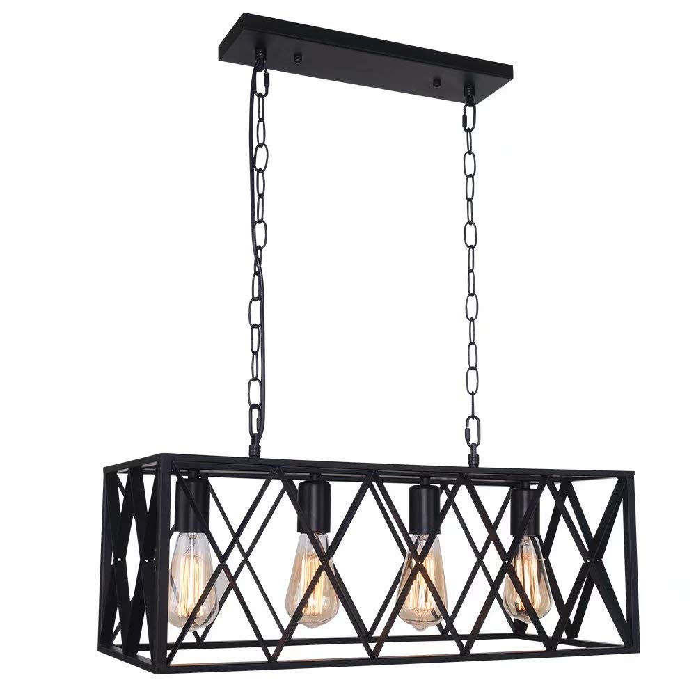 Buy OYIPRO Kitchen Island Lighting 4Light Chandelier Vintage Metal