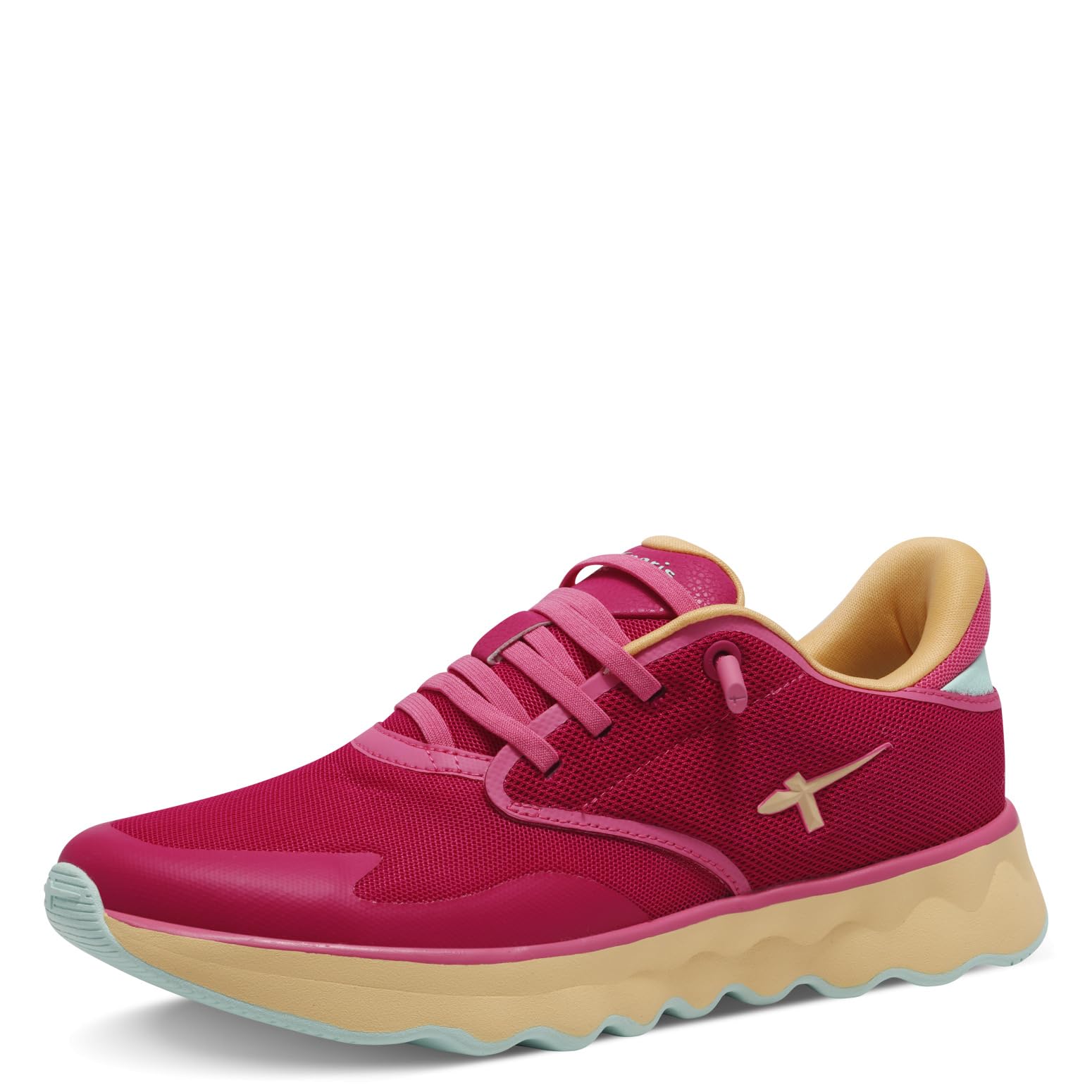 Tamaris Women's Vegan Lace-Up Shoes, Fuxia Comb, 36 EU
