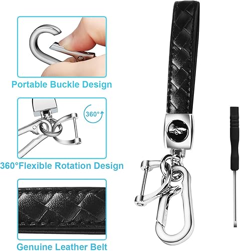 Miniatura 5 de MILD EAST Funda de cuero para llavero Cadillac Escalade 2015-2023 CTS XT5 SRX ATS CT6