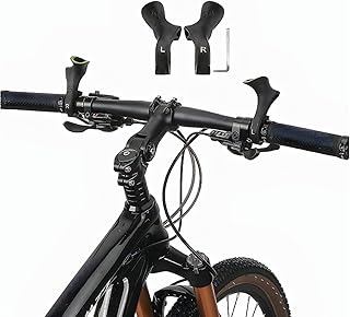 Toddmomy Toddmomy Fluorescent Bike Handlebar Grips 1 Pair Ergonomic Mountain Bike Bar Ends Lightweight Cycling Handlebar Extenders for Road BMX and Off-Road Riding