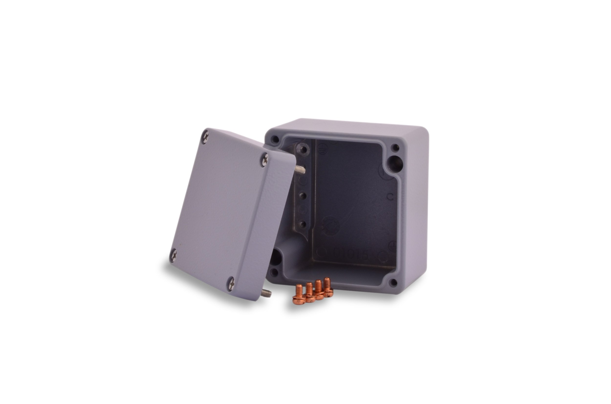 BOXEXPERT contenitori industriali in alluminio Alster serie Alster 75x80x57mm IP 66 grigio RAL7001 scatola di distribuzione da quadro elettrico