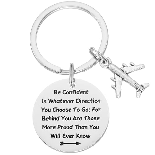 Kivosliviz Pilot Keychain for Men Women Birthday Gifts for Pilots