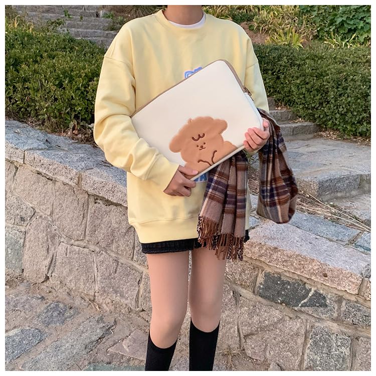 Funda acolchada para portátil de 11-15.6 pulgadas beige miniatura 4