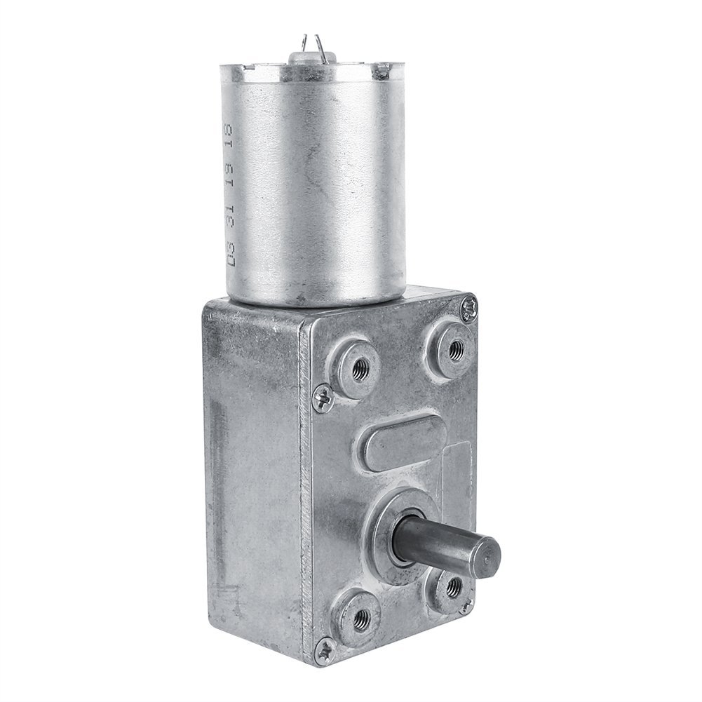 Motoriduttore a vite senza fine reversibile con motore a coppia elevata DC 12V CW/CCW(5RPM)